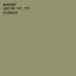 #94936F - Gurkha Color Image