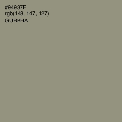 #94937F - Gurkha Color Image