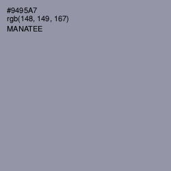 #9495A7 - Manatee Color Image