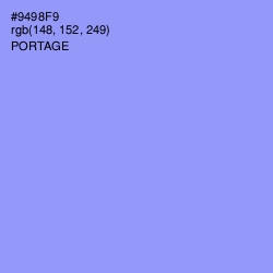 #9498F9 - Portage Color Image