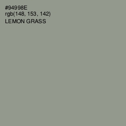 #94998E - Lemon Grass Color Image