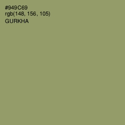 #949C69 - Gurkha Color Image