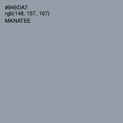 #949DA7 - Manatee Color Image