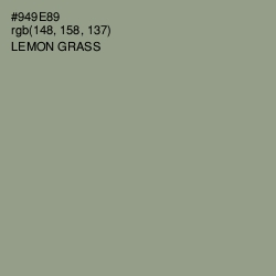 #949E89 - Lemon Grass Color Image
