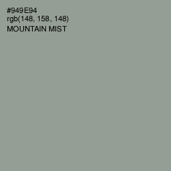 #949E94 - Mountain Mist Color Image