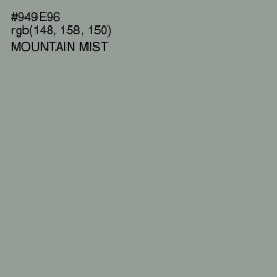 #949E96 - Mountain Mist Color Image