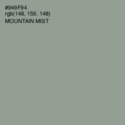 #949F94 - Mountain Mist Color Image