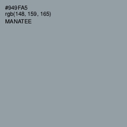 #949FA5 - Manatee Color Image