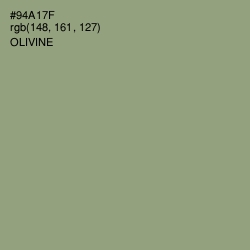 #94A17F - Olivine Color Image