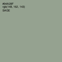 #94A28F - Sage Color Image