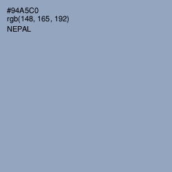 #94A5C0 - Nepal Color Image