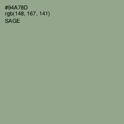 #94A78D - Sage Color Image