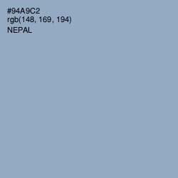 #94A9C2 - Nepal Color Image