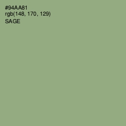 #94AA81 - Sage Color Image