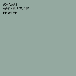 #94AAA1 - Pewter Color Image