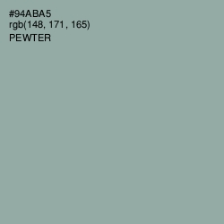 #94ABA5 - Pewter Color Image