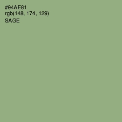 #94AE81 - Sage Color Image