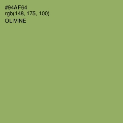 #94AF64 - Olivine Color Image