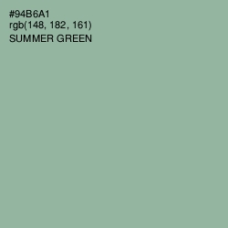 #94B6A1 - Summer Green Color Image