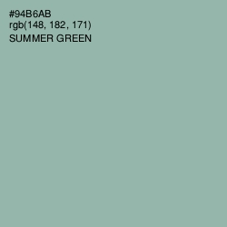 #94B6AB - Summer Green Color Image