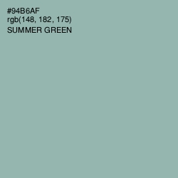 #94B6AF - Summer Green Color Image