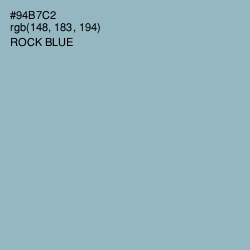 #94B7C2 - Rock Blue Color Image