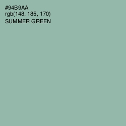 #94B9AA - Summer Green Color Image