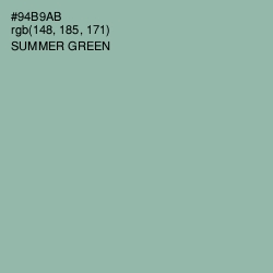 #94B9AB - Summer Green Color Image