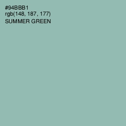 #94BBB1 - Summer Green Color Image