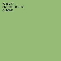 #94BC77 - Olivine Color Image