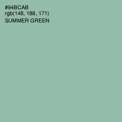 #94BCAB - Summer Green Color Image