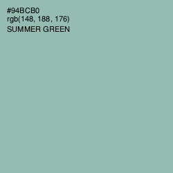 #94BCB0 - Summer Green Color Image