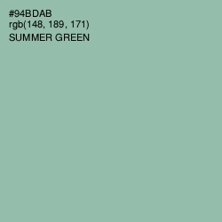 #94BDAB - Summer Green Color Image