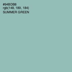 #94BDB8 - Summer Green Color Image