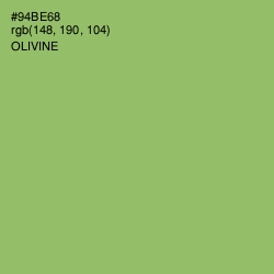 #94BE68 - Olivine Color Image