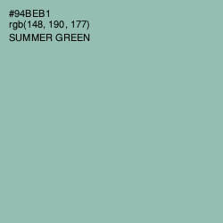 #94BEB1 - Summer Green Color Image