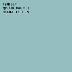#94BEBF - Summer Green Color Image