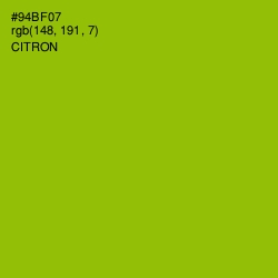 #94BF07 - Citron Color Image