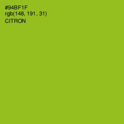 #94BF1F - Citron Color Image