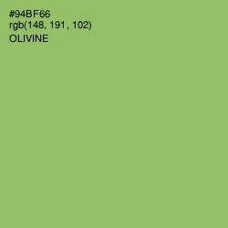 #94BF66 - Olivine Color Image