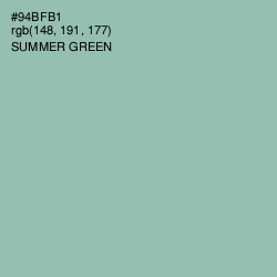 #94BFB1 - Summer Green Color Image