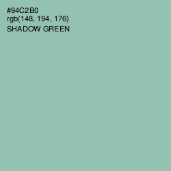 #94C2B0 - Shadow Green Color Image