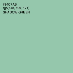 #94C7AB - Shadow Green Color Image