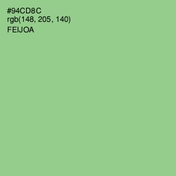 #94CD8C - Feijoa Color Image