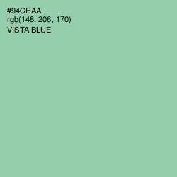 #94CEAA - Vista Blue Color Image