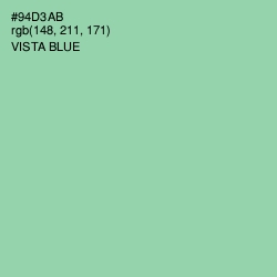 #94D3AB - Vista Blue Color Image
