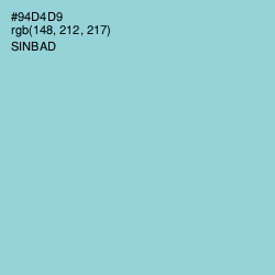 #94D4D9 - Sinbad Color Image