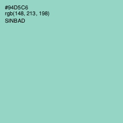 #94D5C6 - Sinbad Color Image