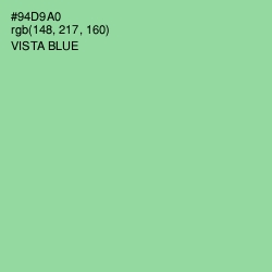 #94D9A0 - Vista Blue Color Image