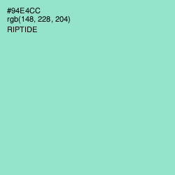#94E4CC - Riptide Color Image
